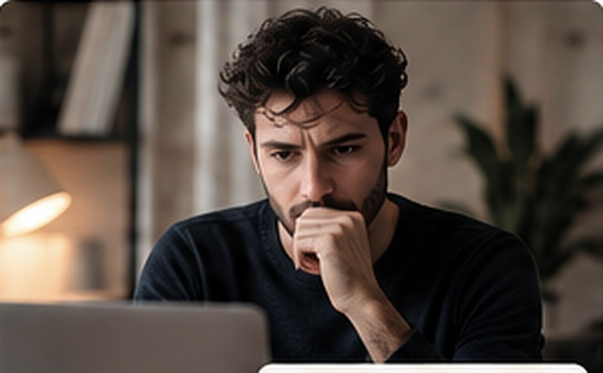 An illustrative scene of someone considering a work payment